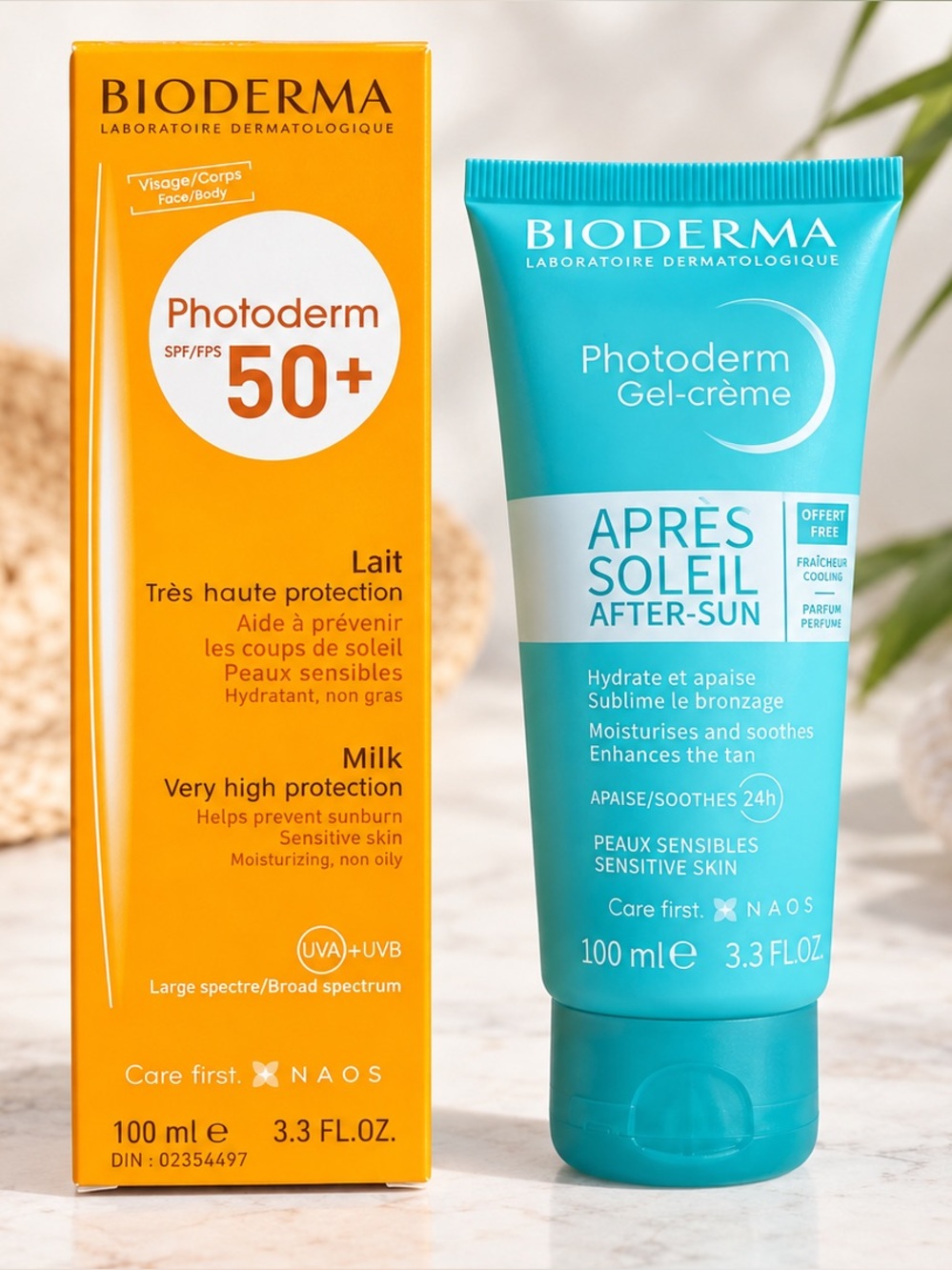 NEW Bioderma Photoderm SPF 50+ Sunscreen Milk & After-Sun Gel-Cream Set